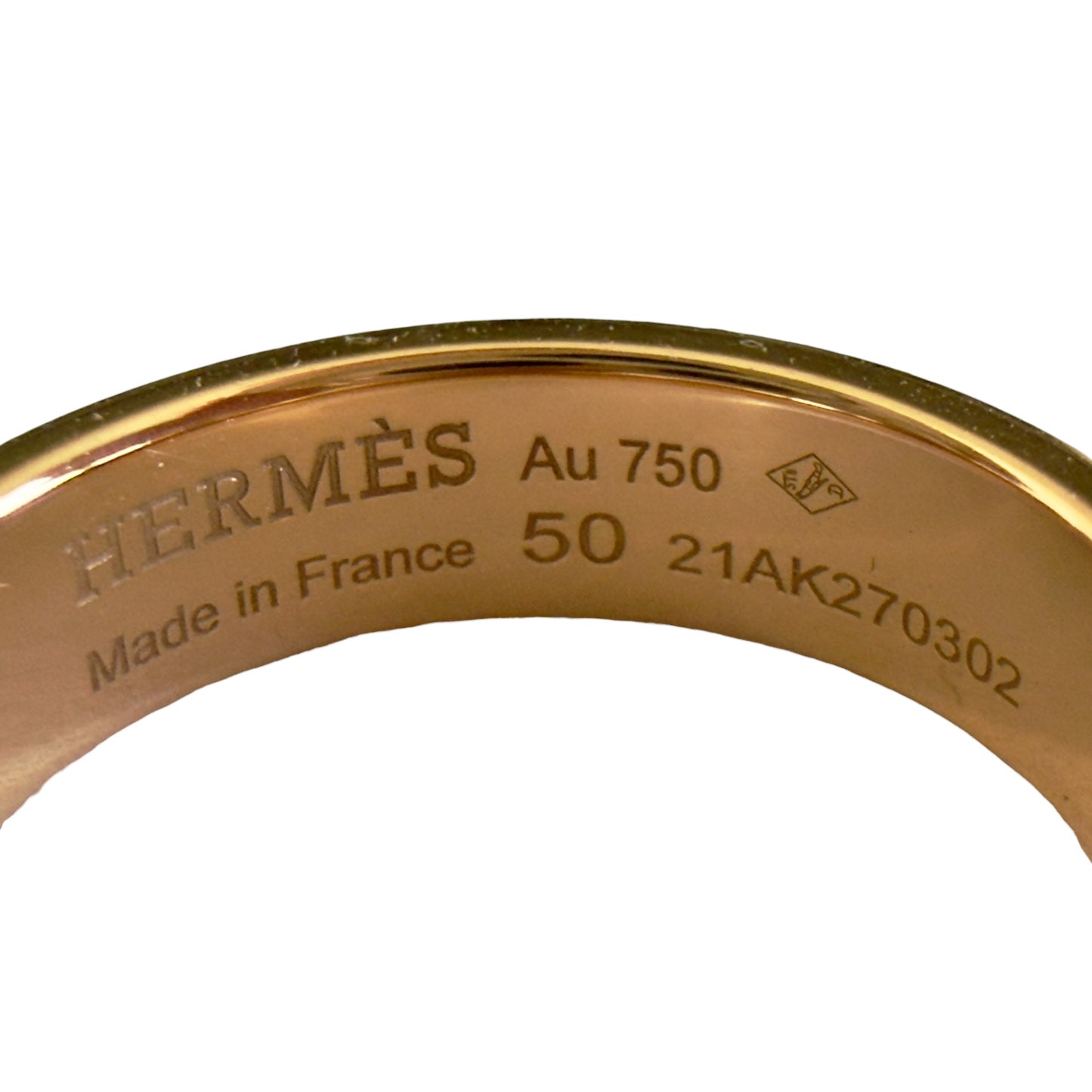 HERMES Collier de chien 18K玫瑰金 戒指