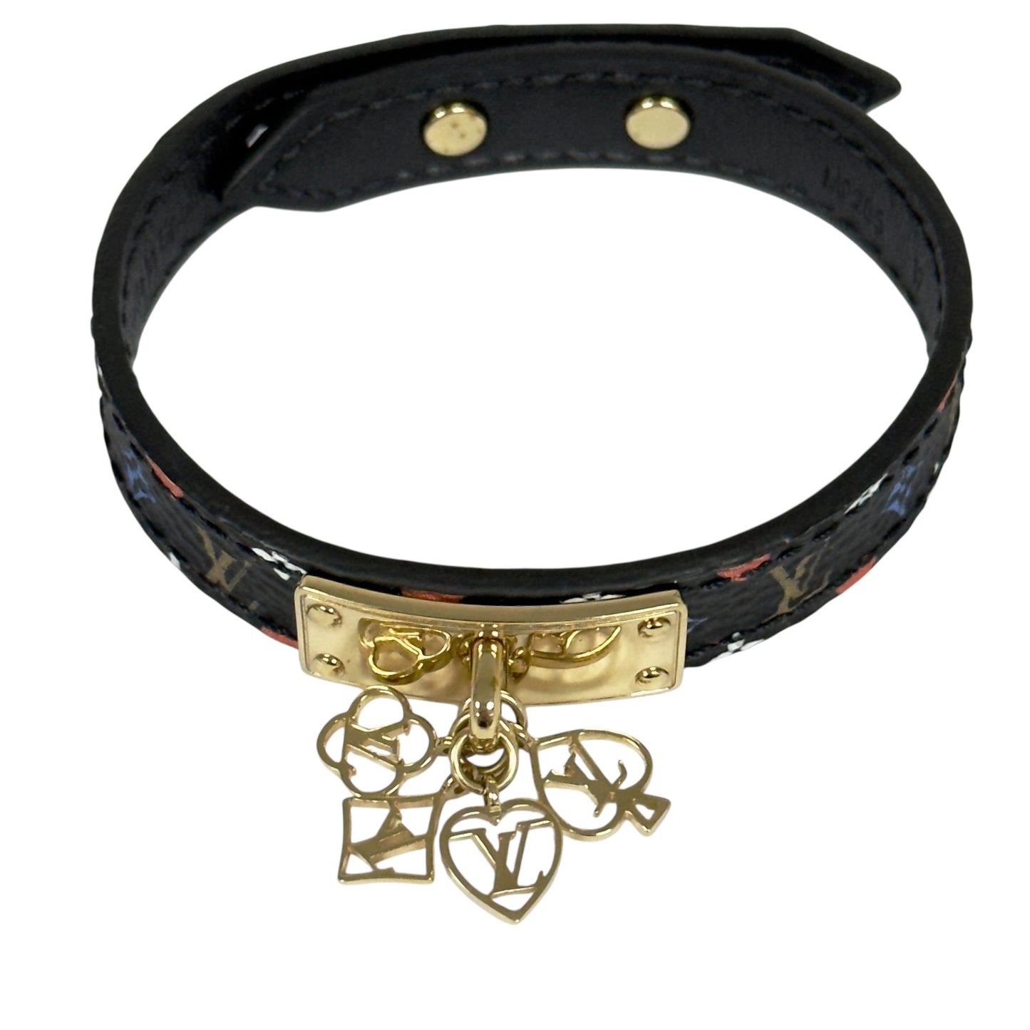 LOUIS VUITTON Game on 黑彩老花 吊墜 手帶