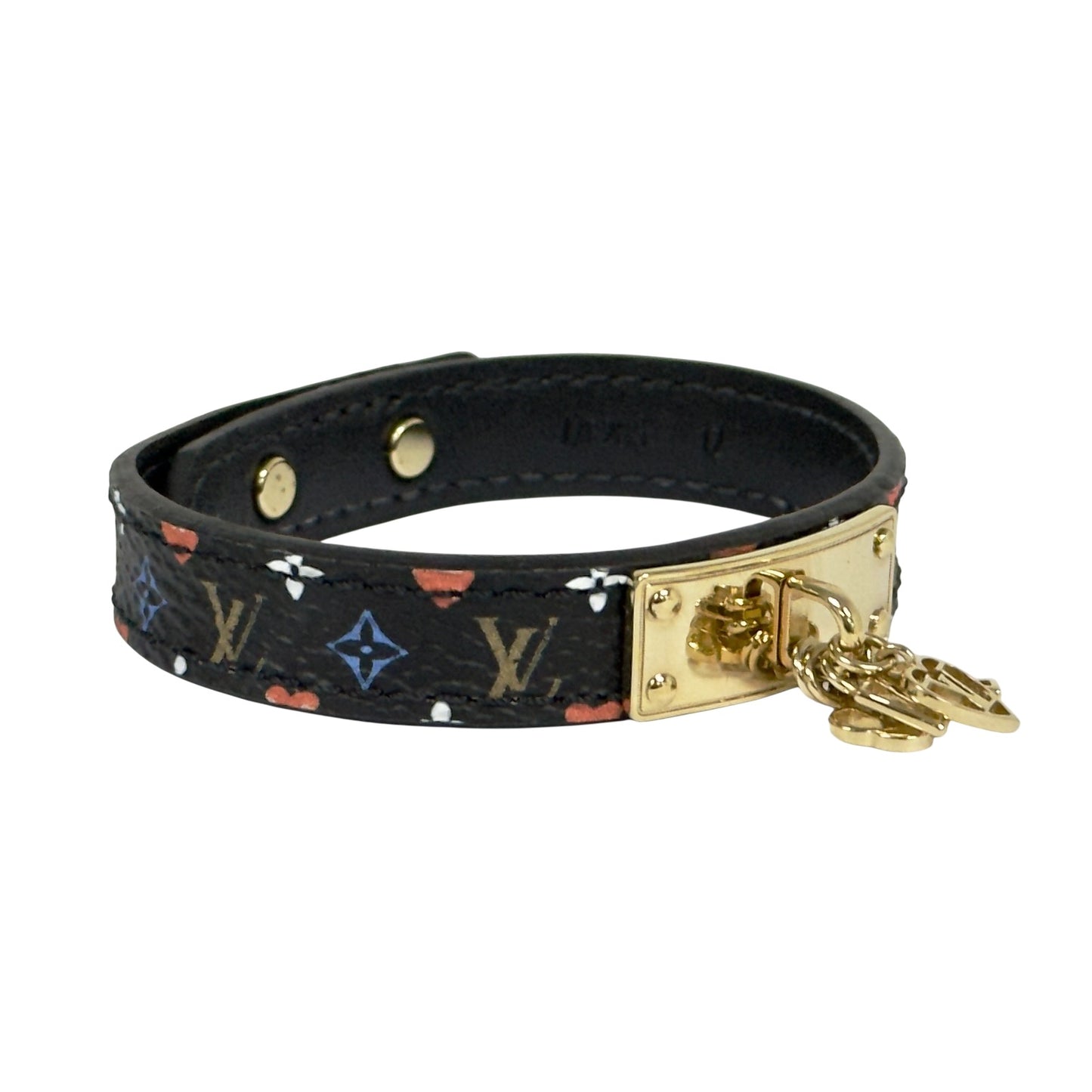 LOUIS VUITTON Game on 黑彩老花 吊墜 手帶