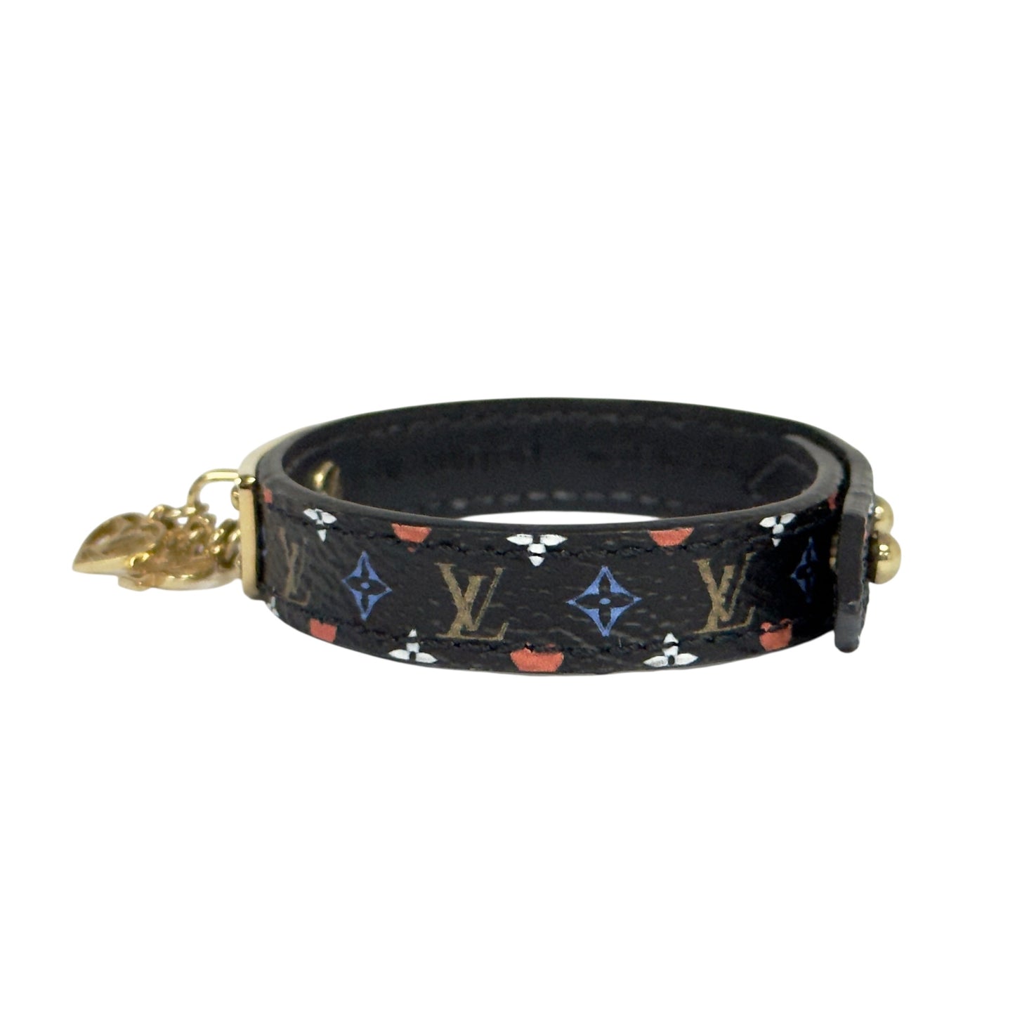 LOUIS VUITTON Game on 黑彩老花 吊墜 手帶