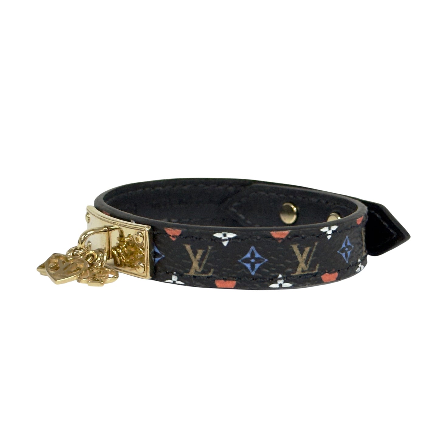 LOUIS VUITTON Game on 黑彩老花 吊墜 手帶