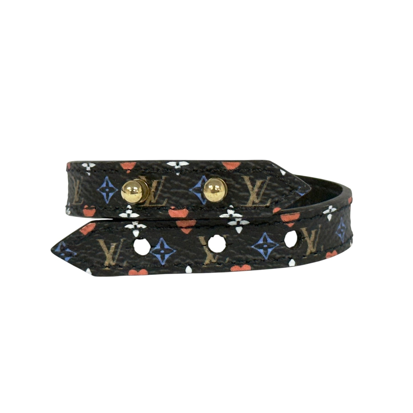 LOUIS VUITTON Game on 黑彩老花 吊墜 手帶