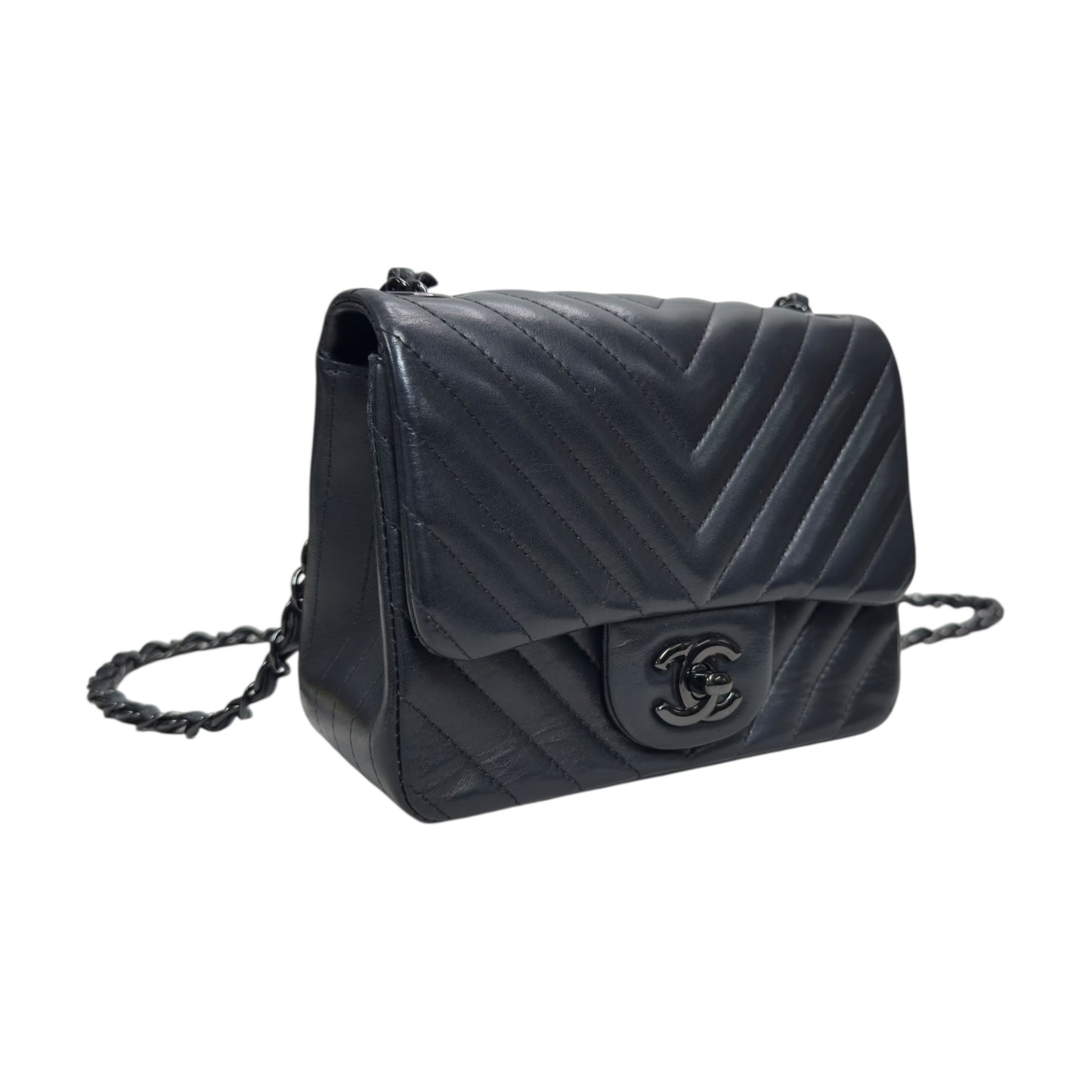 CHANEL CC *極罕全黑* So Black 方胖子