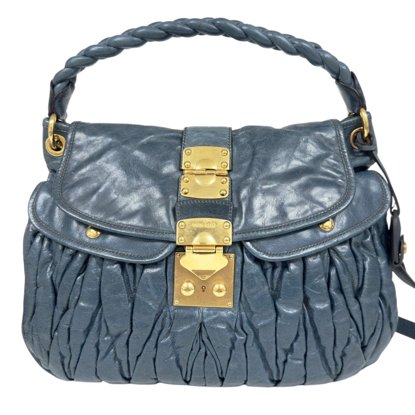 MIU MIU Coffer 皺摺 2用袋
