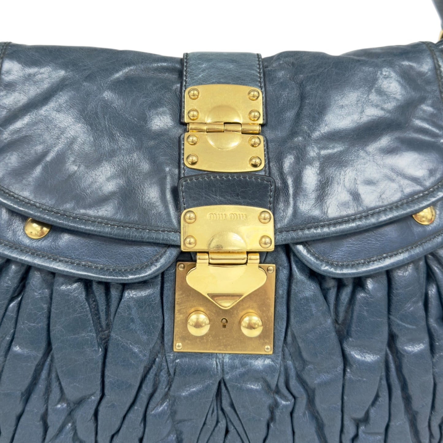MIU MIU Coffer 皺摺 2用袋