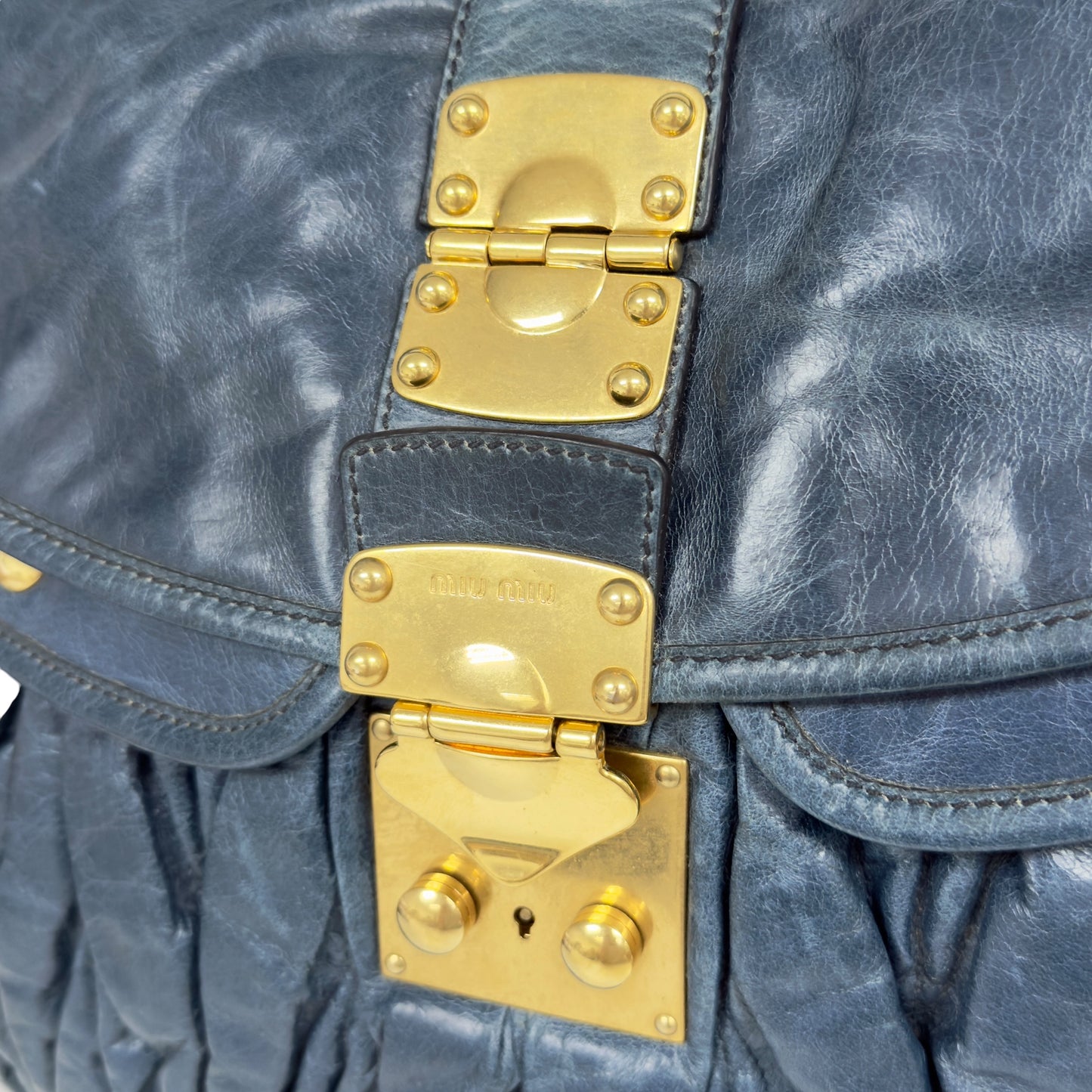 MIU MIU Coffer 皺摺 2用袋