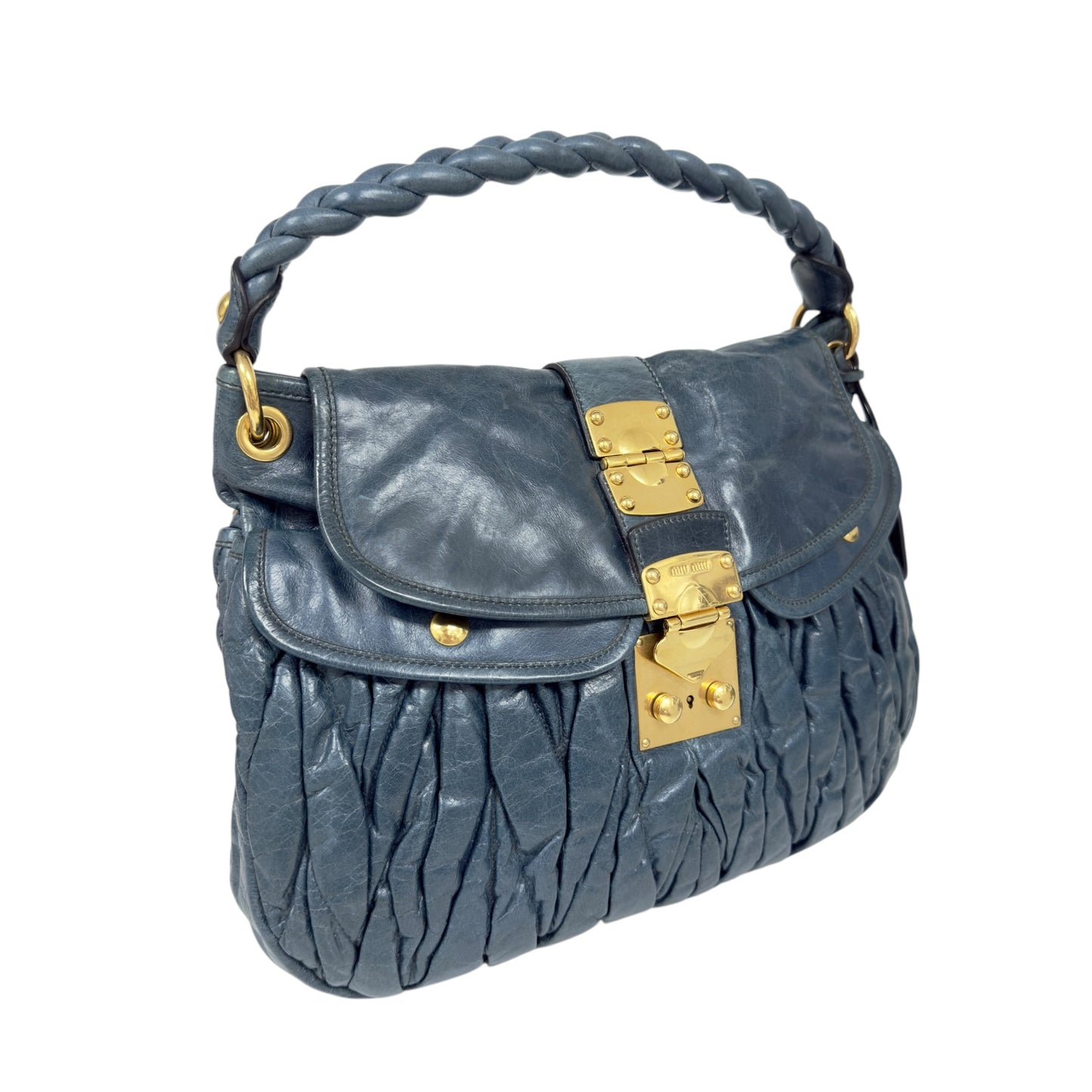 MIU MIU Coffer 皺摺 2用袋