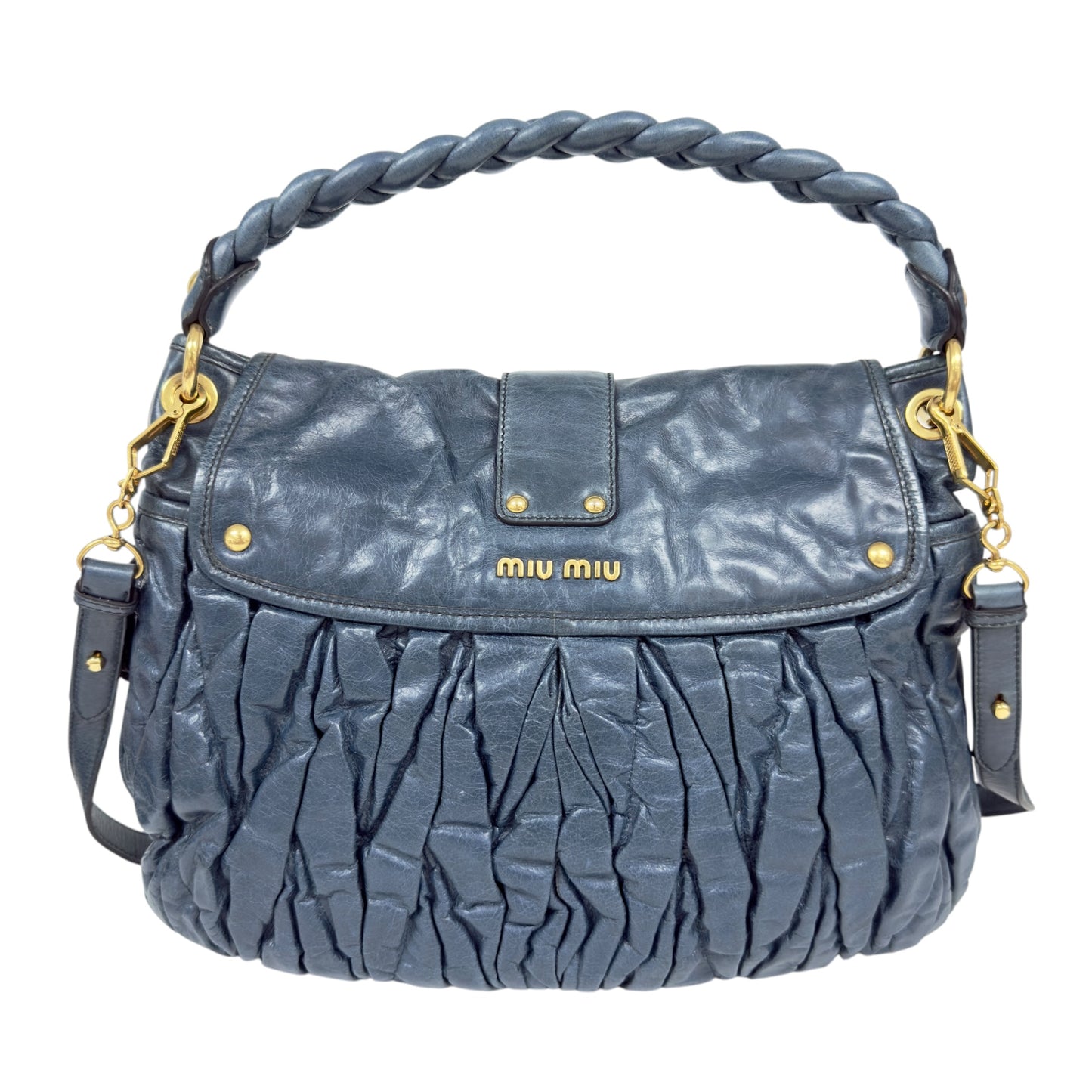 MIU MIU Coffer 皺摺 2用袋