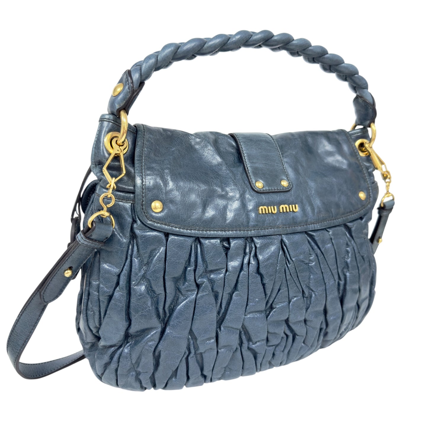 MIU MIU Coffer 皺摺 2用袋