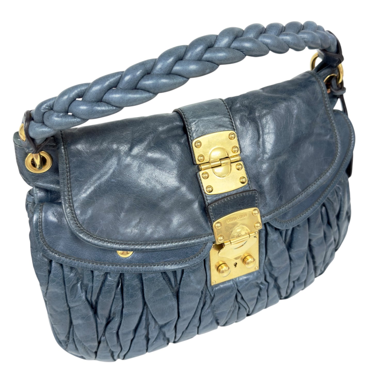 MIU MIU Coffer 皺摺 2用袋