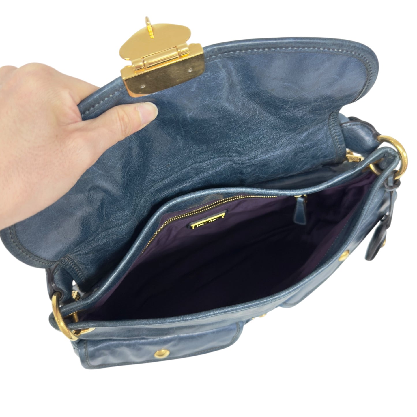 MIU MIU Coffer 皺摺 2用袋
