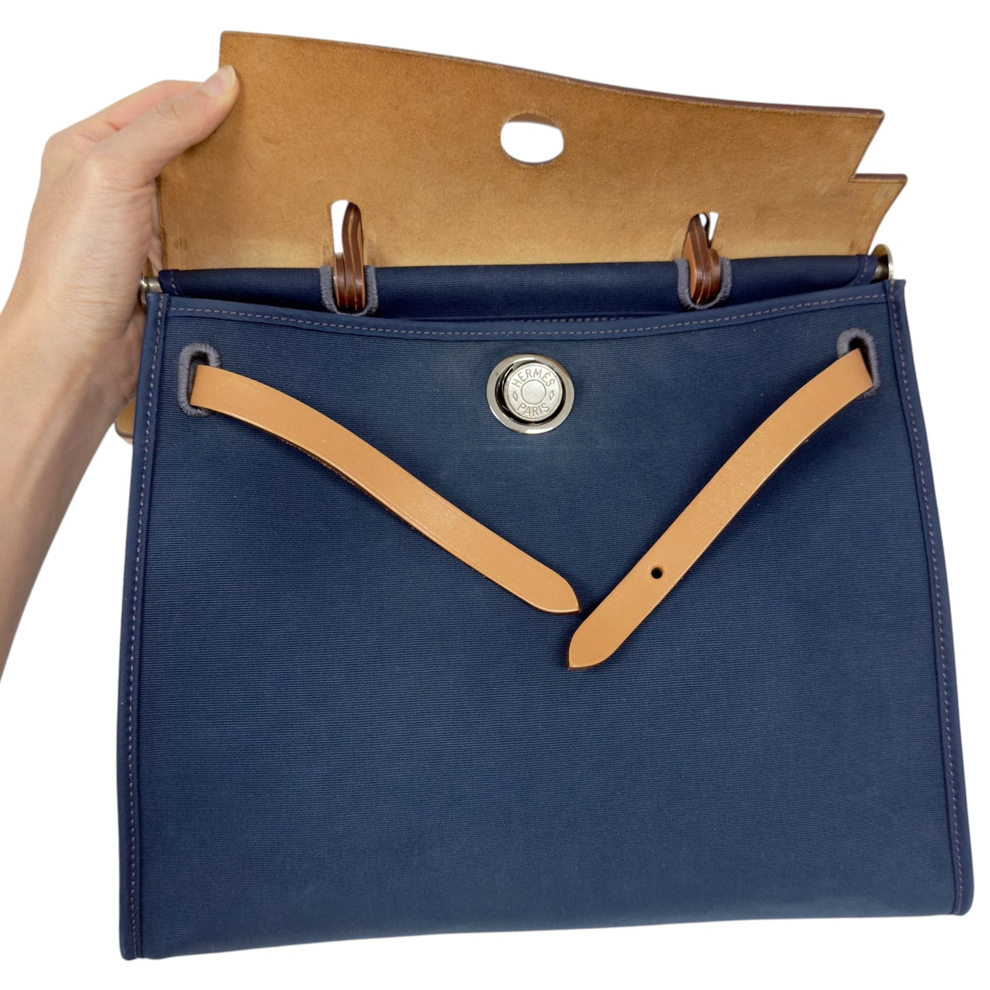 HERMES Herbag Zip 31 2用袋 框R刻