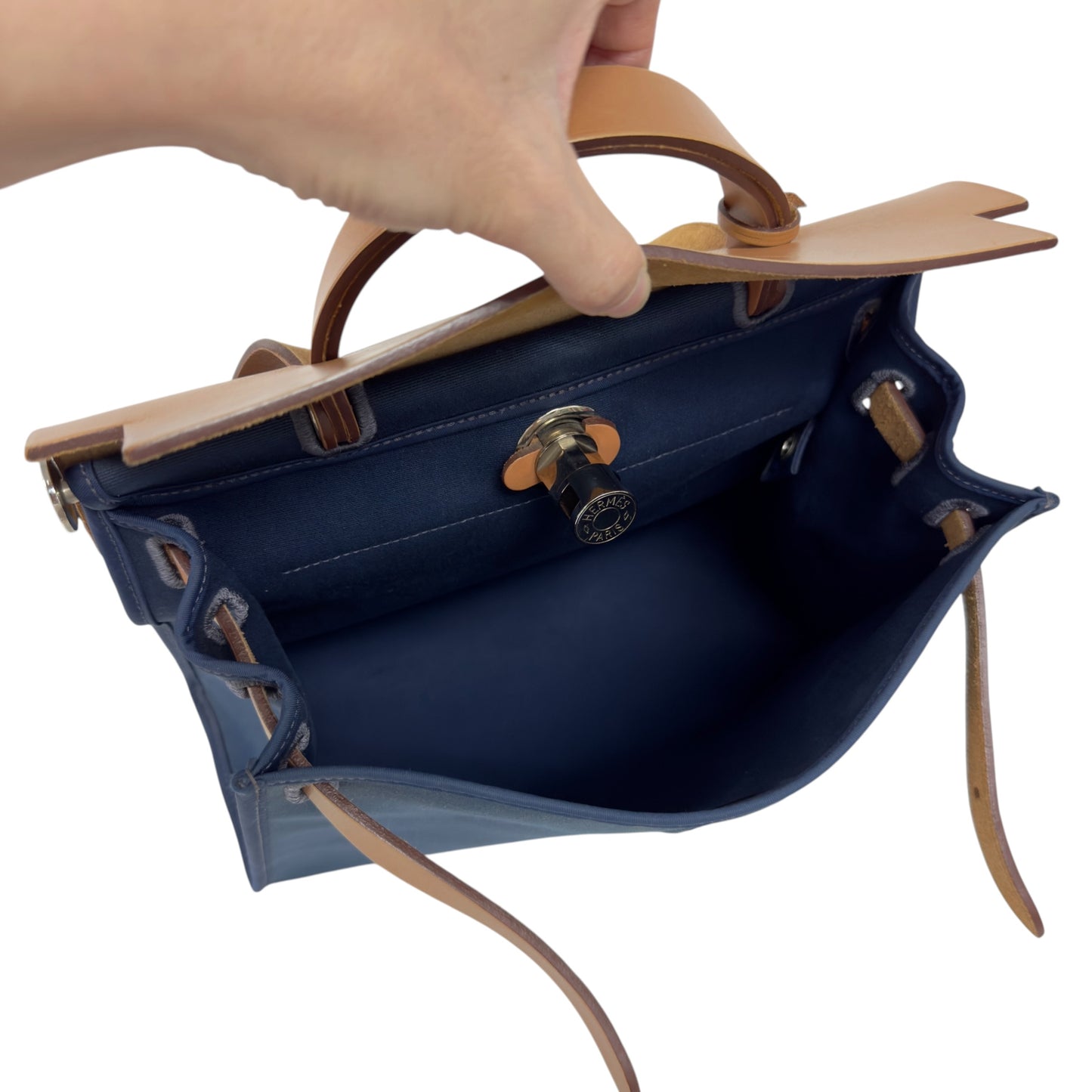 HERMES Herbag Zip 31 2用袋 框R刻