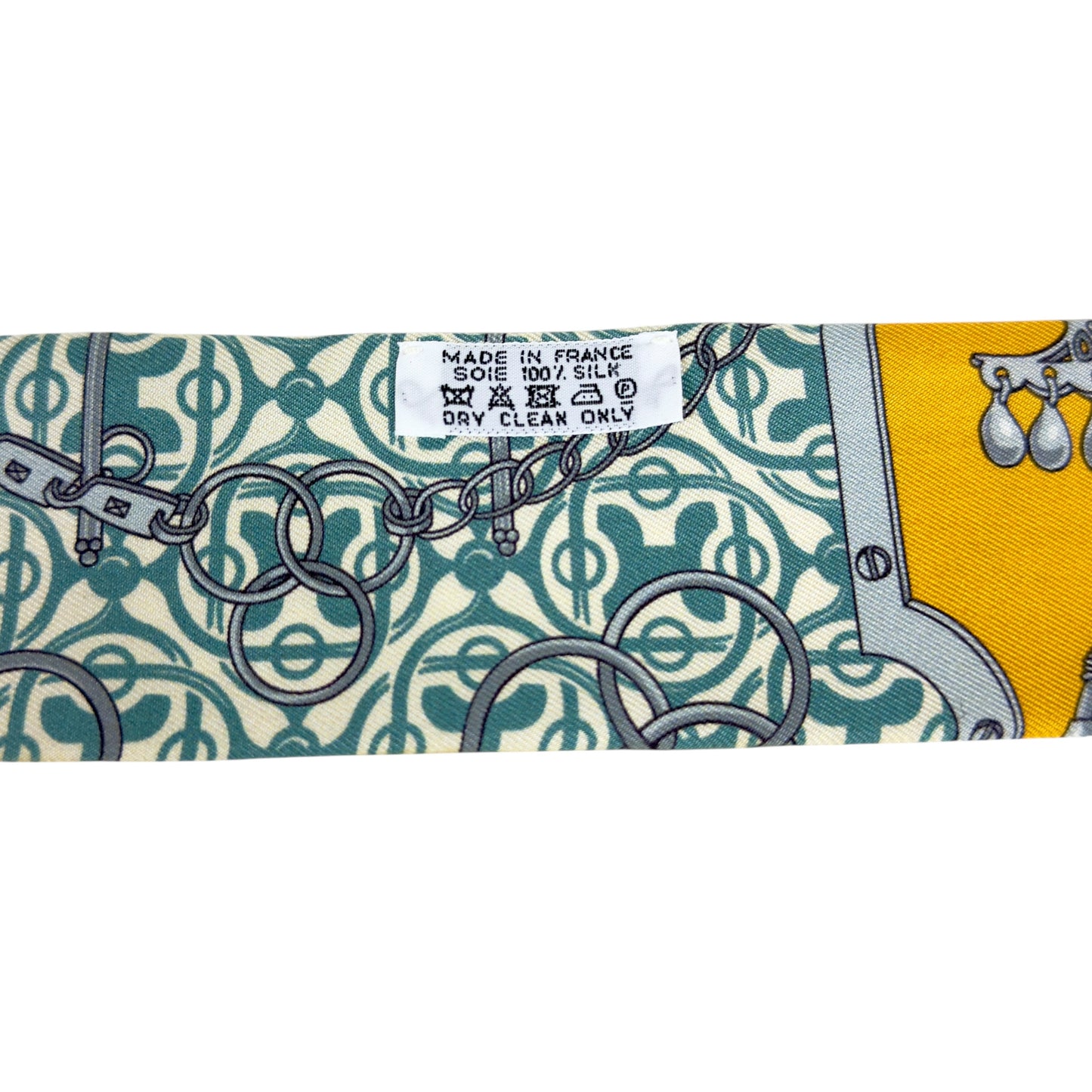 HERMES Horse Bit and Chain Twilly 幼絲巾