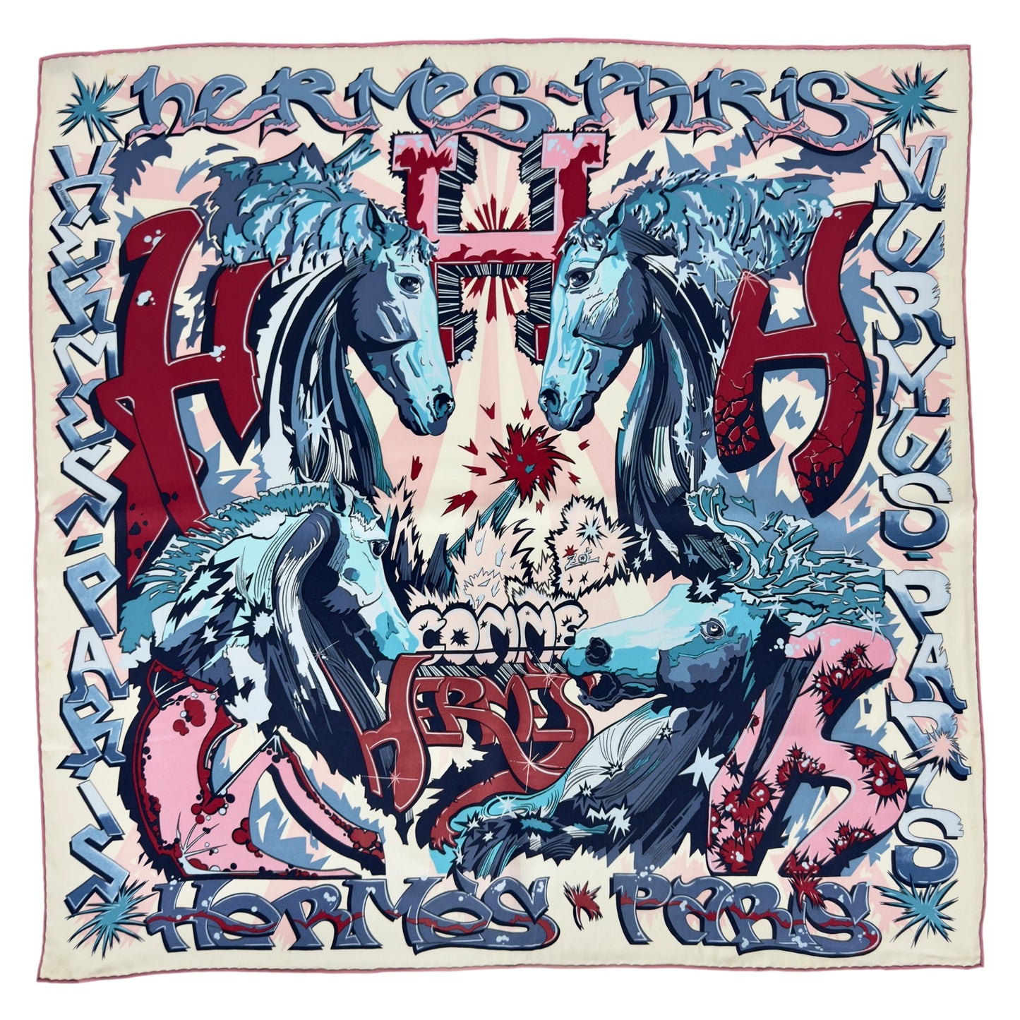 HERMES H Comme 絲巾