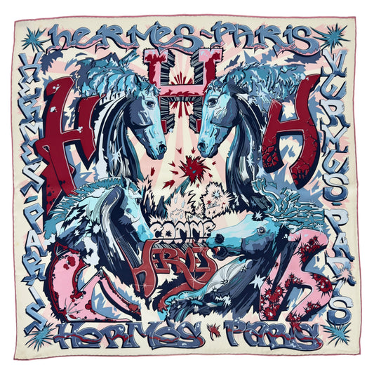 HERMES H Comme 絲巾