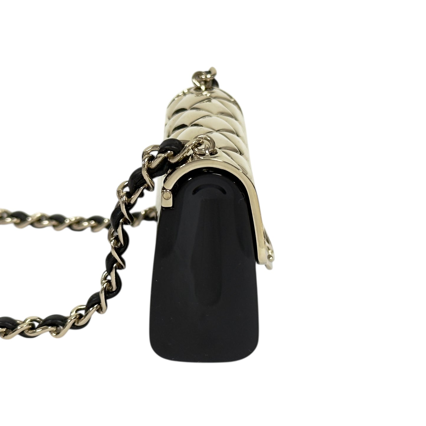 CHANEL 迷你翻蓋包 皮穿鏈 斜揹飾品