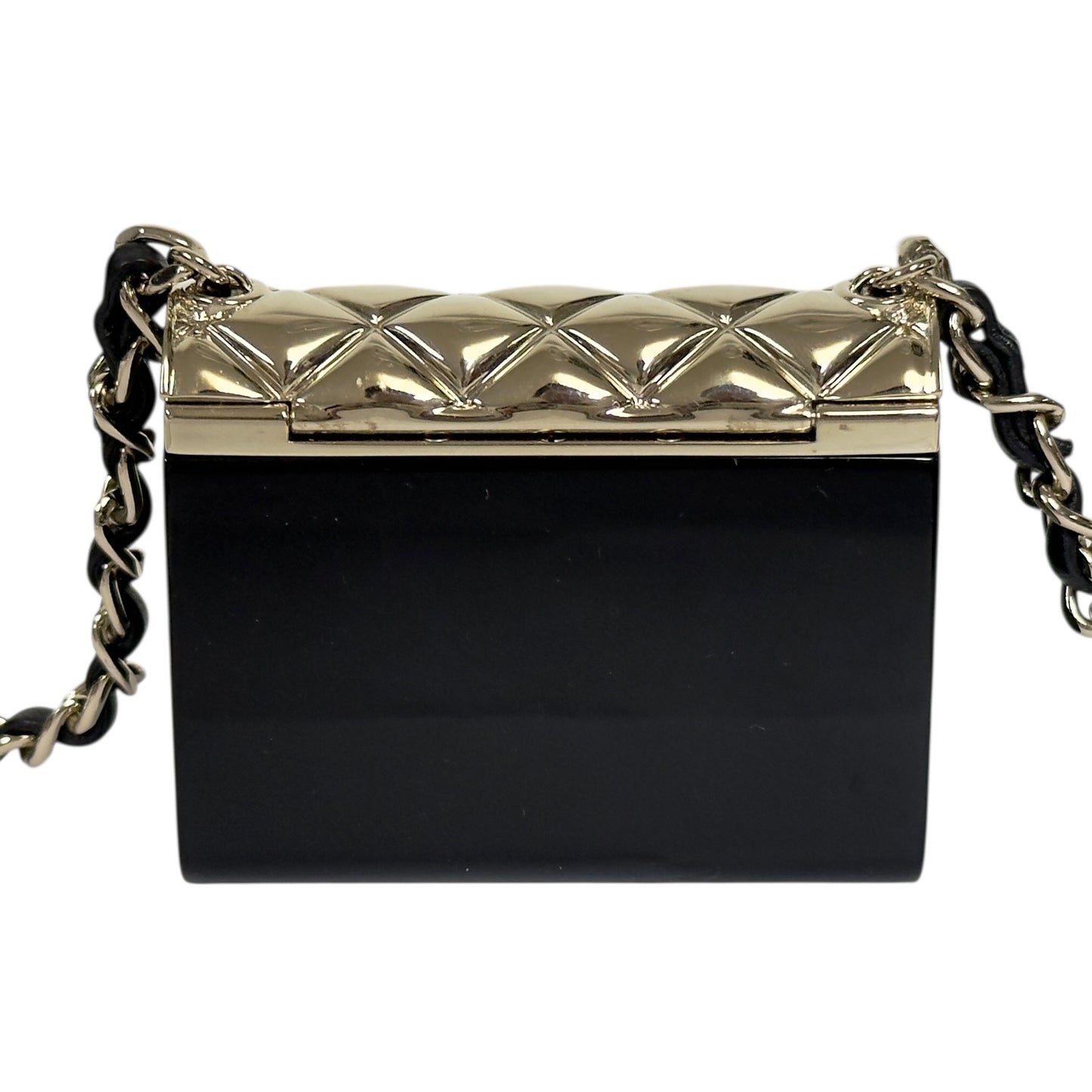 CHANEL 迷你翻蓋包 皮穿鏈 斜揹飾品