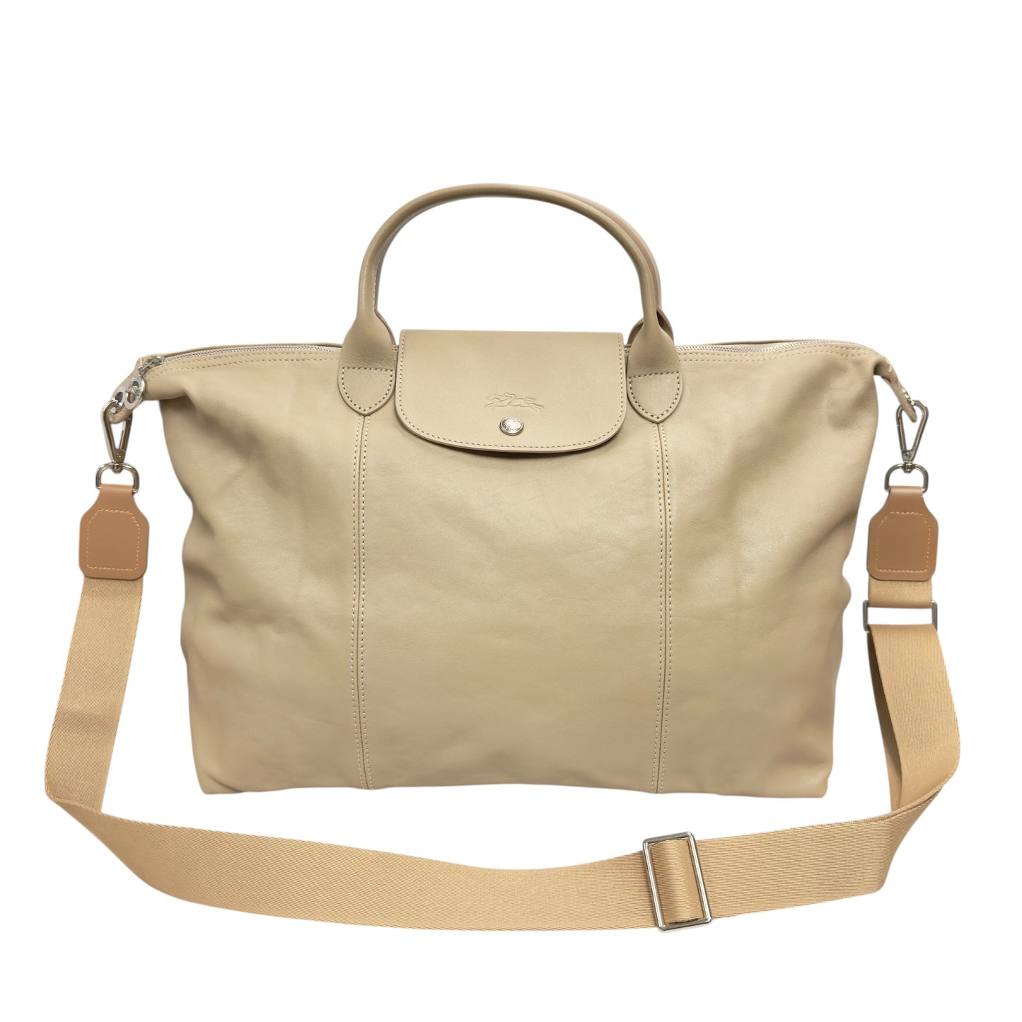 LONGCHAMP *自加帶＞送無品牌長帶* 全皮 旅行袋