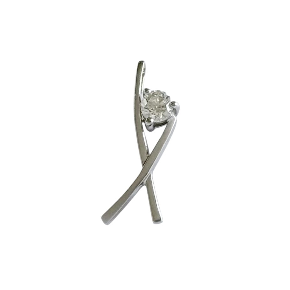 周大福 19分鑽石💎 18K白金 吊咀 *送無品牌頸鏈*