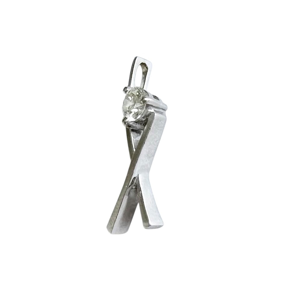 周大福 19分鑽石💎 18K白金 吊咀 *送無品牌頸鏈*