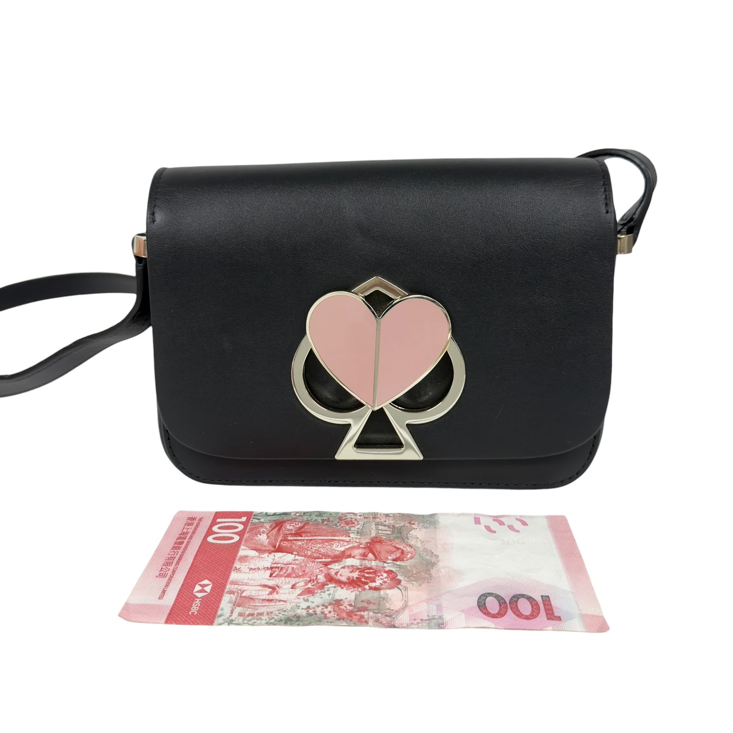 KATE SPADE Nicola Twistlock 愛心💗 斜揹袋