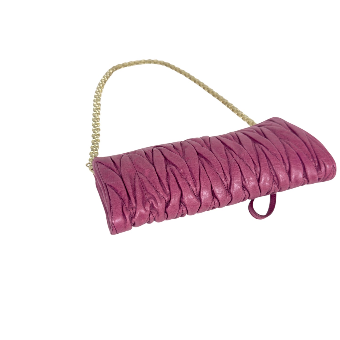 MIU MIU *自加鏈＞送無品牌扣＋無品牌鏈帶* Matelassé 皺摺 肩背包