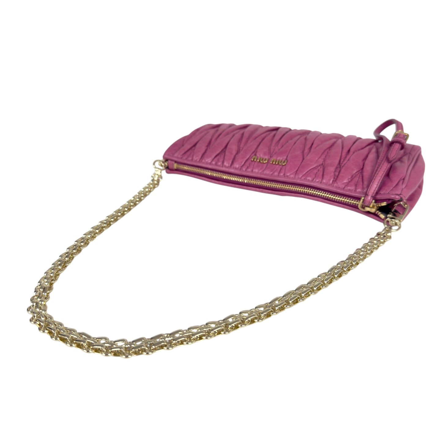 MIU MIU *自加鏈＞送無品牌扣＋無品牌鏈帶* Matelassé 皺摺 肩背包