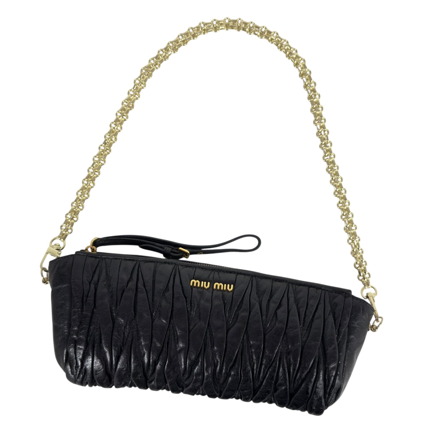 MIU MIU *自加鏈＞送無品牌扣＋無品牌鏈帶* Matelassé 皺摺 肩背包