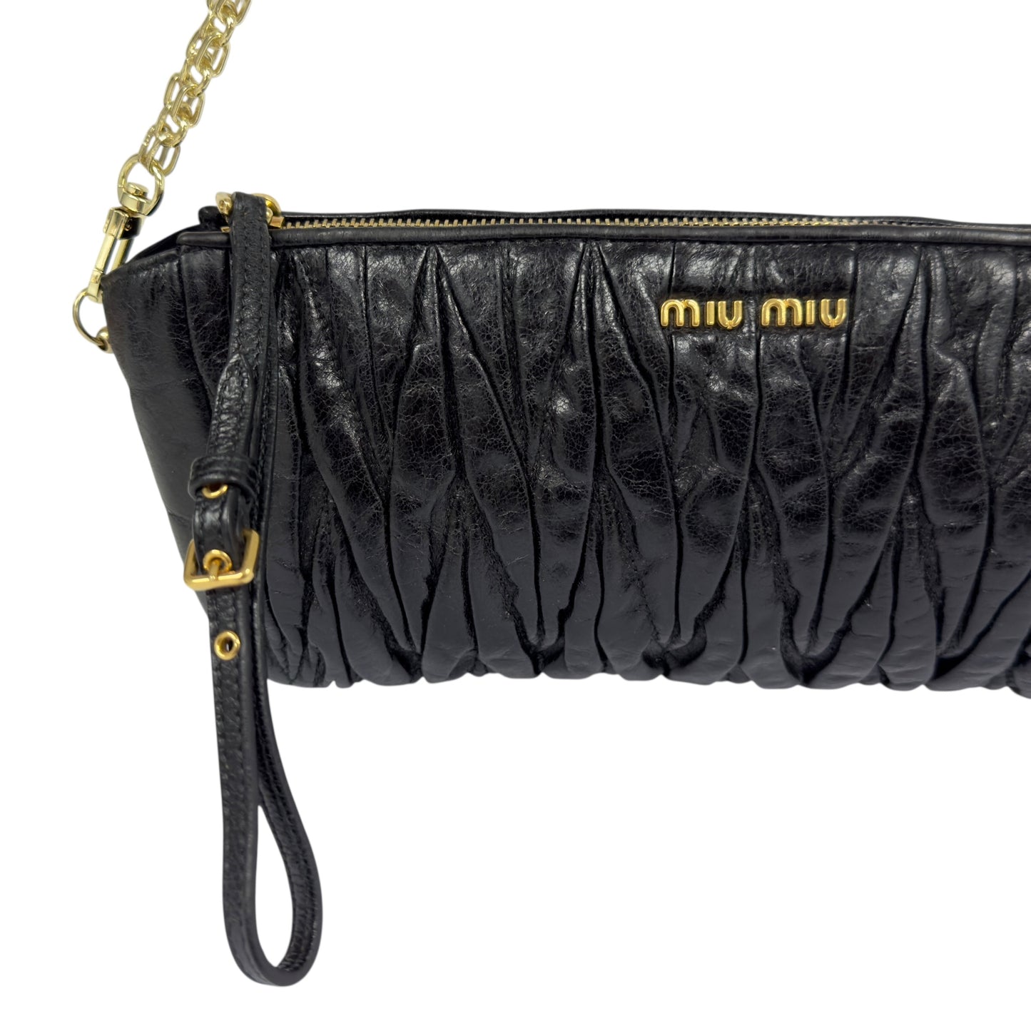 MIU MIU *自加鏈＞送無品牌扣＋無品牌鏈帶* Matelassé 皺摺 肩背包