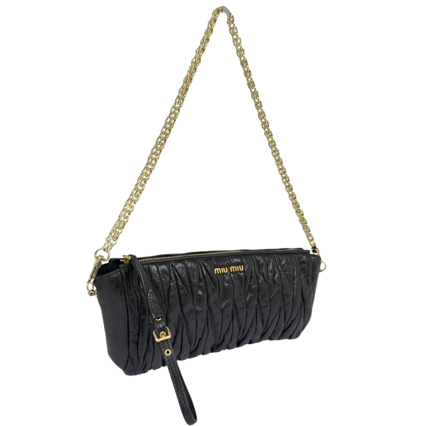 MIU MIU *自加鏈＞送無品牌扣＋無品牌鏈帶* Matelassé 皺摺 肩背包