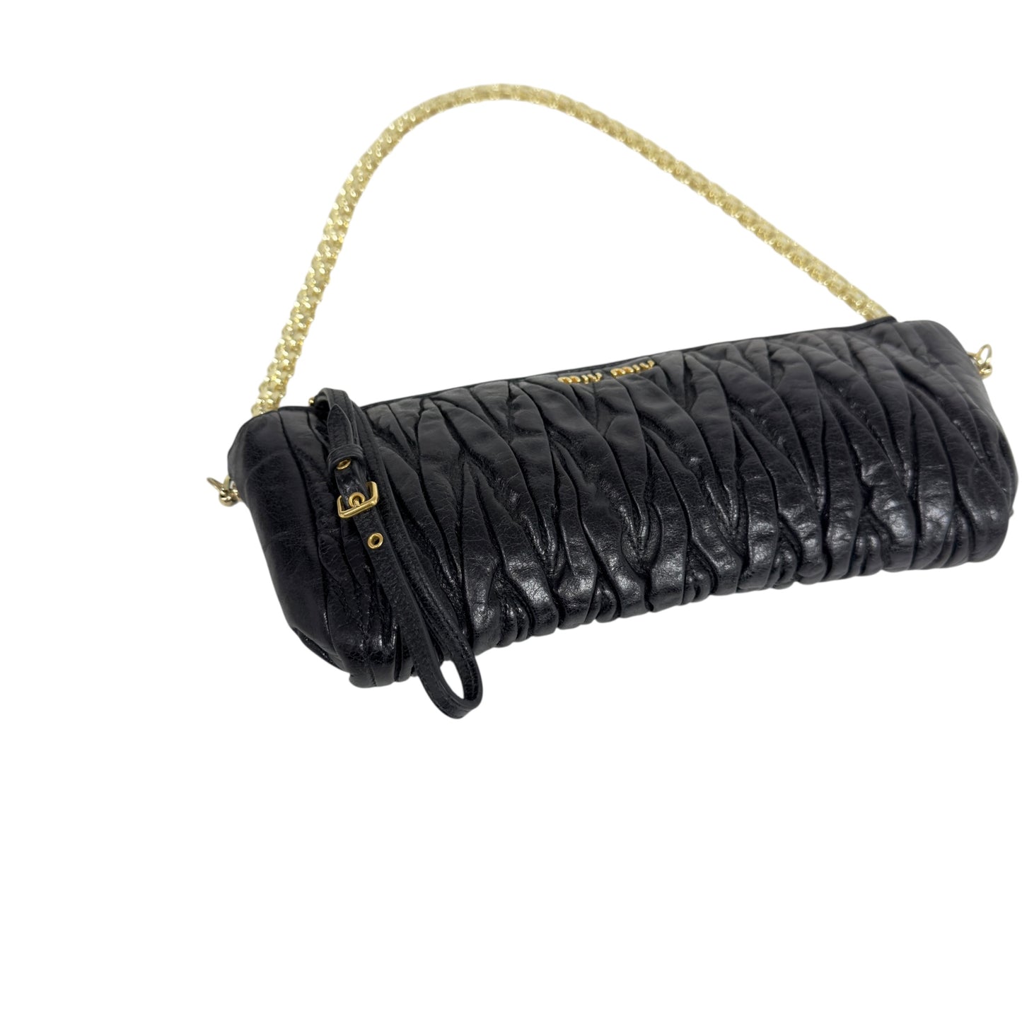 MIU MIU *自加鏈＞送無品牌扣＋無品牌鏈帶* Matelassé 皺摺 肩背包