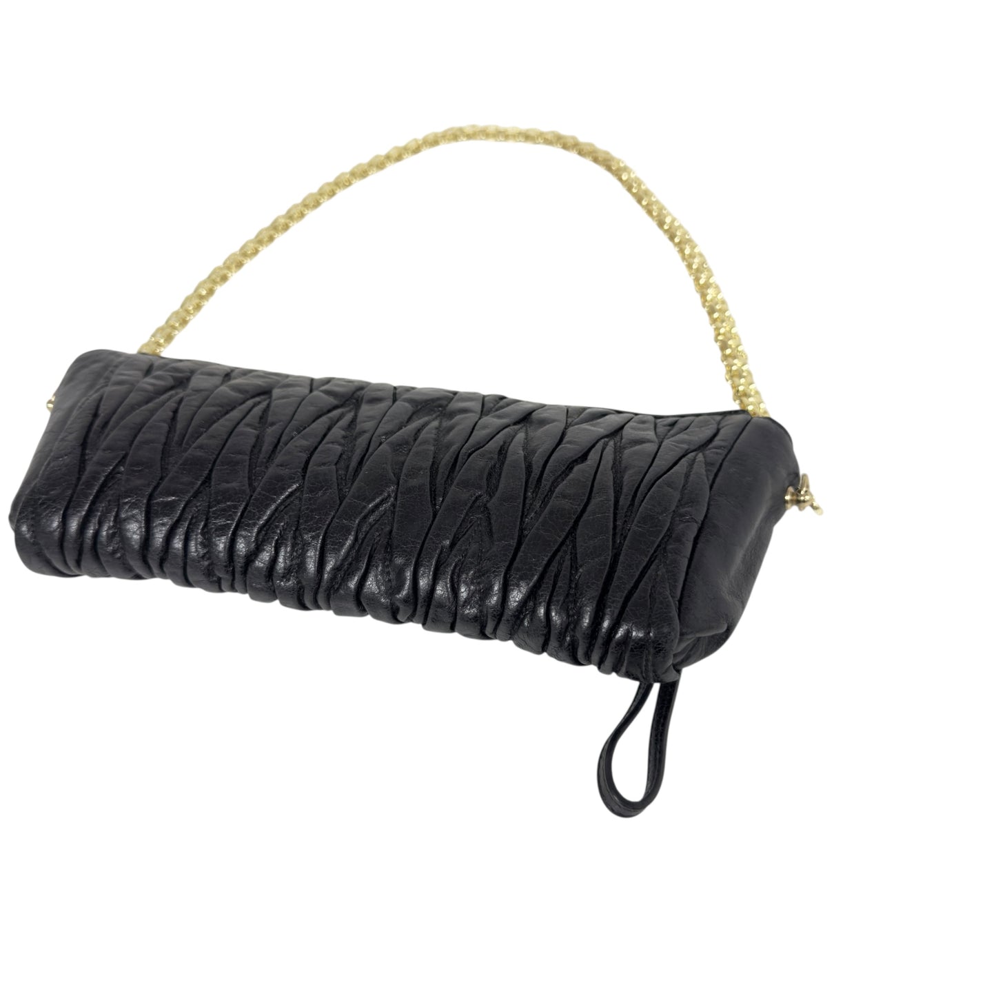 MIU MIU *自加鏈＞送無品牌扣＋無品牌鏈帶* Matelassé 皺摺 肩背包