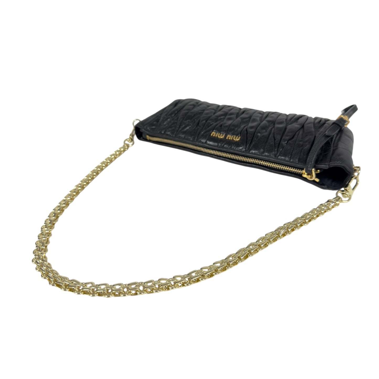 MIU MIU *自加鏈＞送無品牌扣＋無品牌鏈帶* Matelassé 皺摺 肩背包