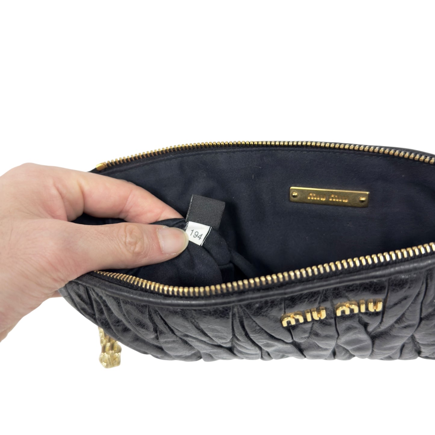 MIU MIU *自加鏈＞送無品牌扣＋無品牌鏈帶* Matelassé 皺摺 肩背包