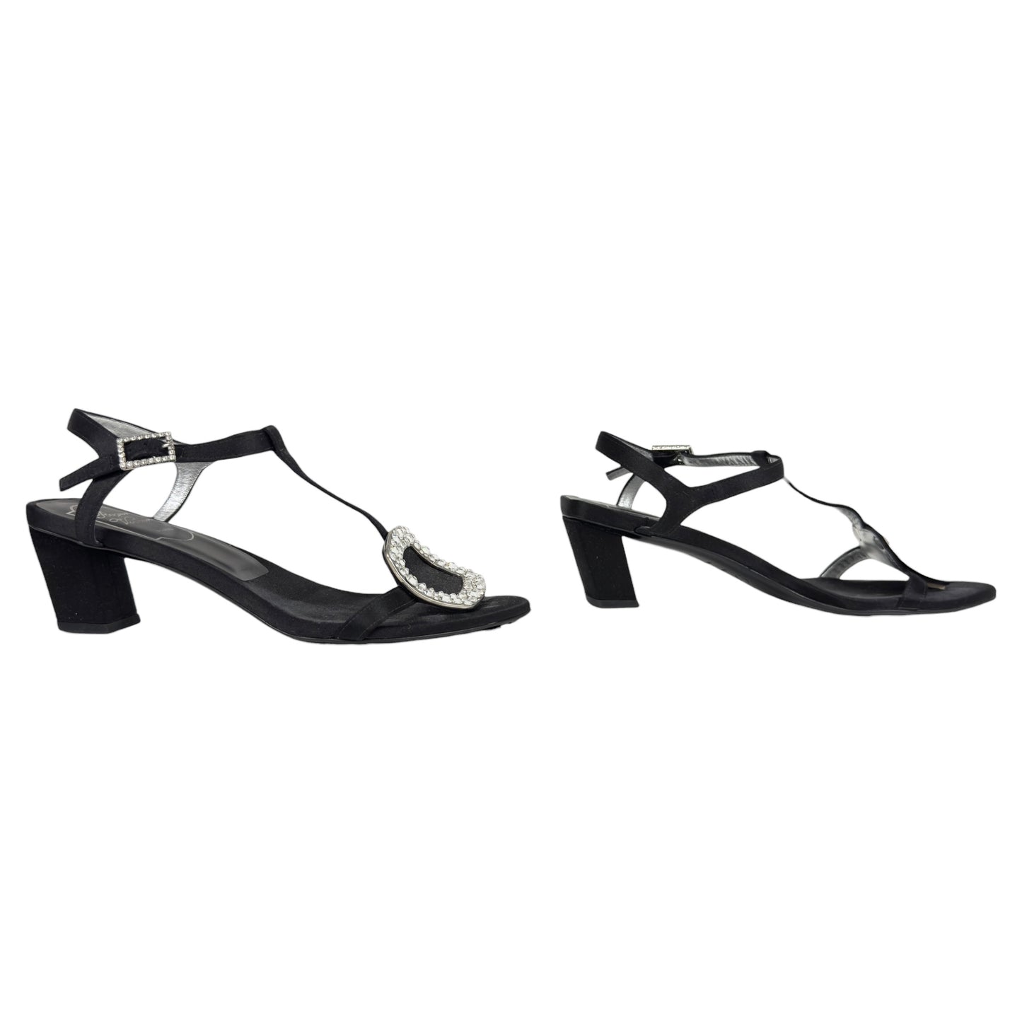ROGER VIVIER 水鑽 方扣 高跟涼鞋 50MM