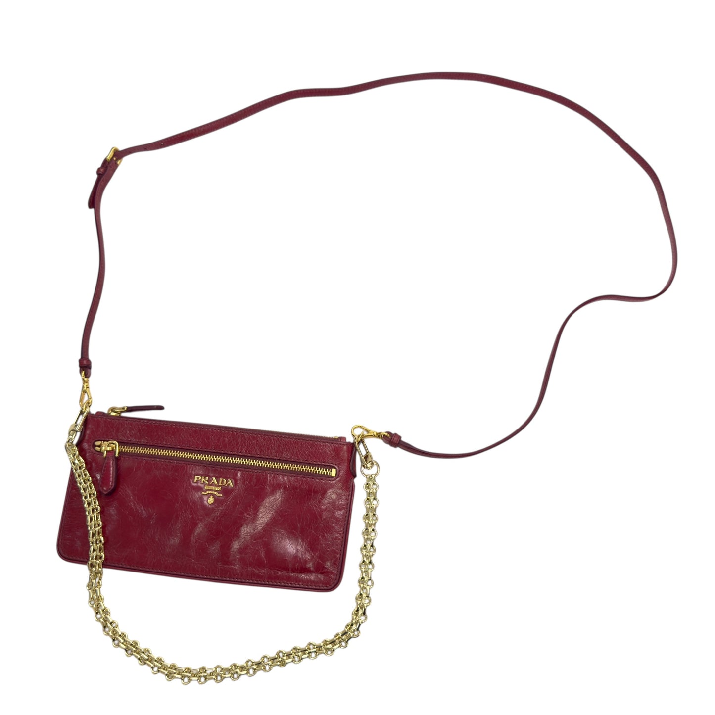 PRADA *自加鏈＞送無品牌鏈帶* 2用包