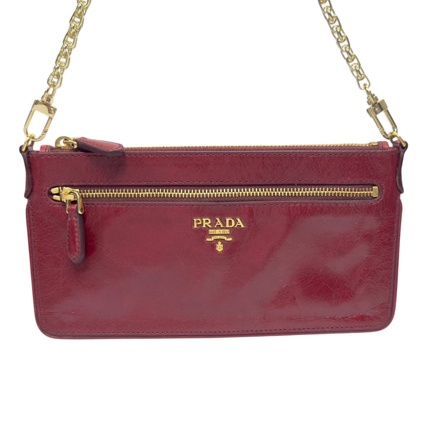 PRADA *自加鏈＞送無品牌鏈帶* 2用包