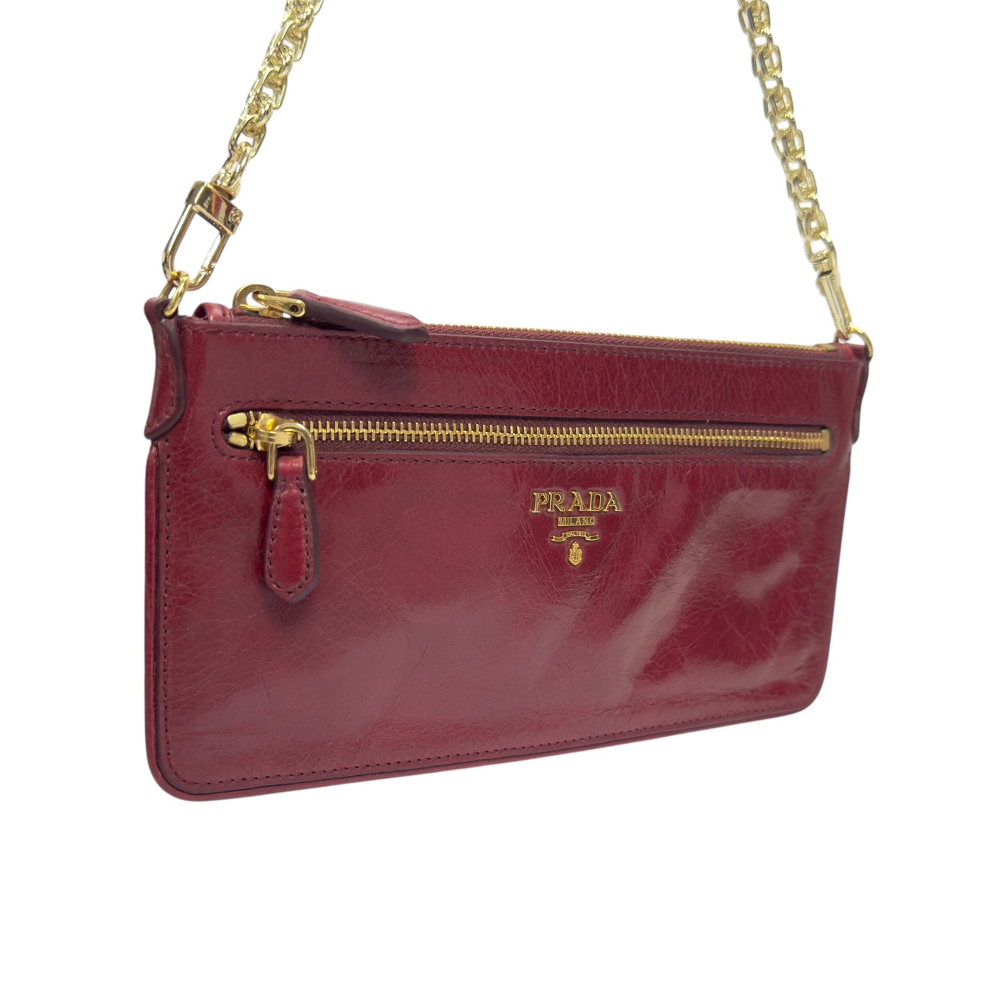 PRADA *自加鏈＞送無品牌鏈帶* 2用包