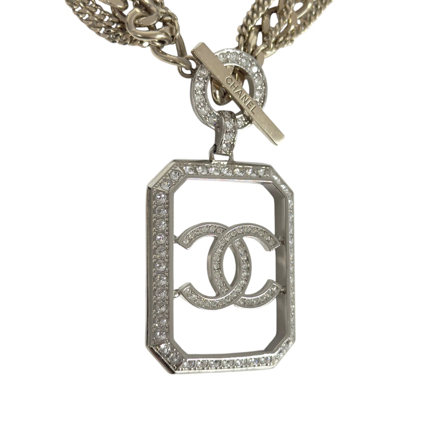 CHANEL CC 水鑽 頸鏈