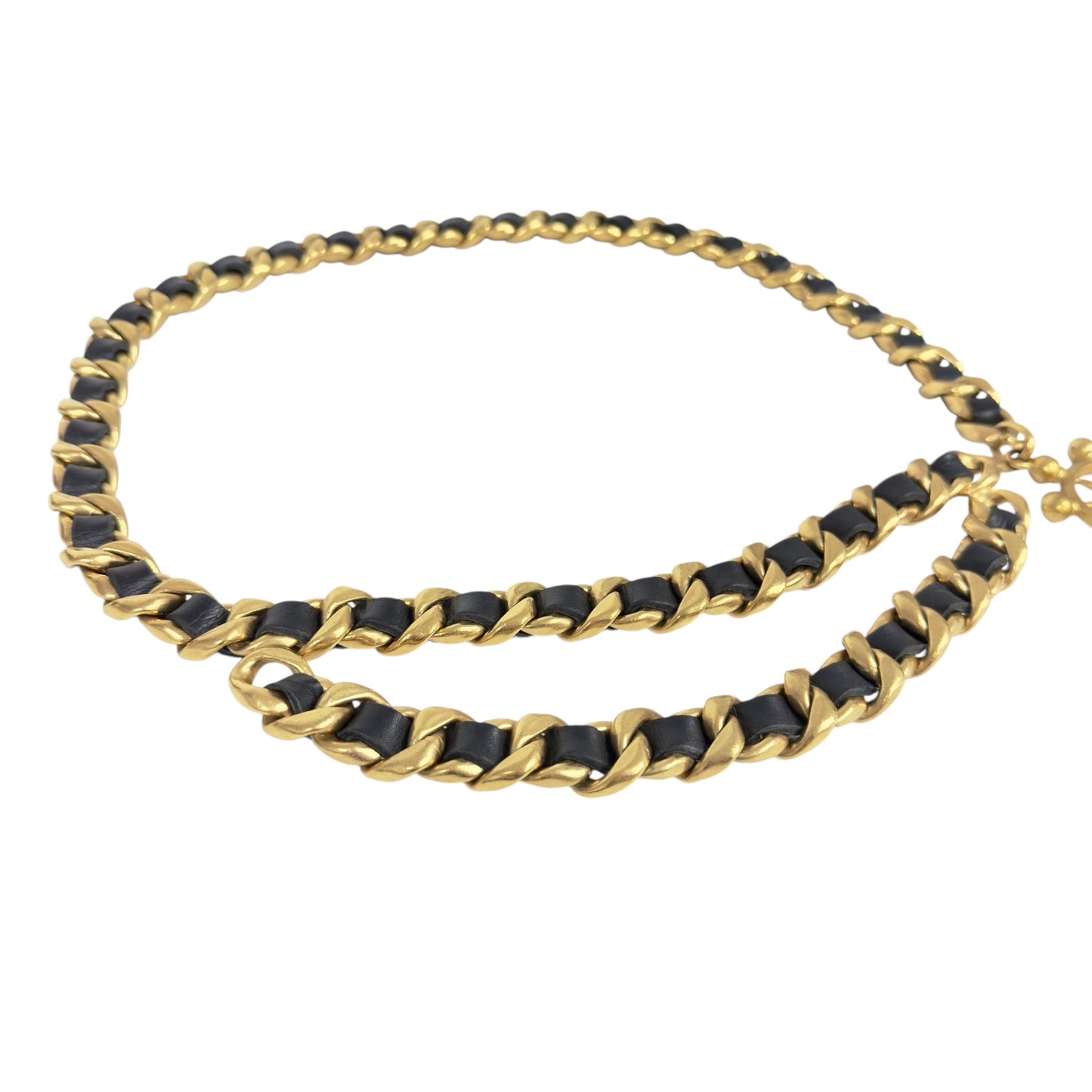 CHANEL 中古 CC 皮穿鏈 腰鏈