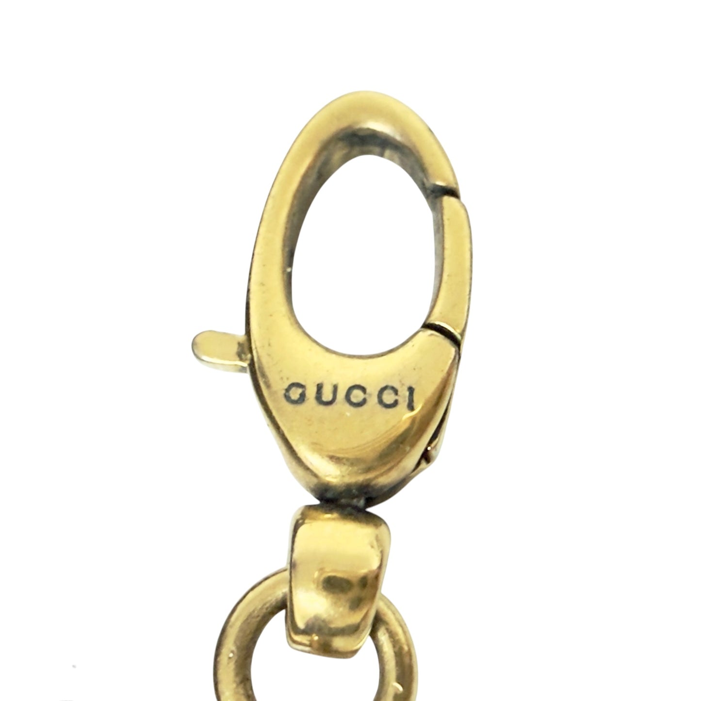 GUCCI 獅王 藍水晶 頸鏈