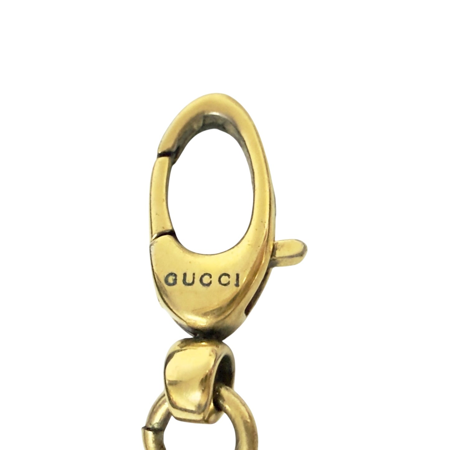 GUCCI 獅王 藍水晶 頸鏈