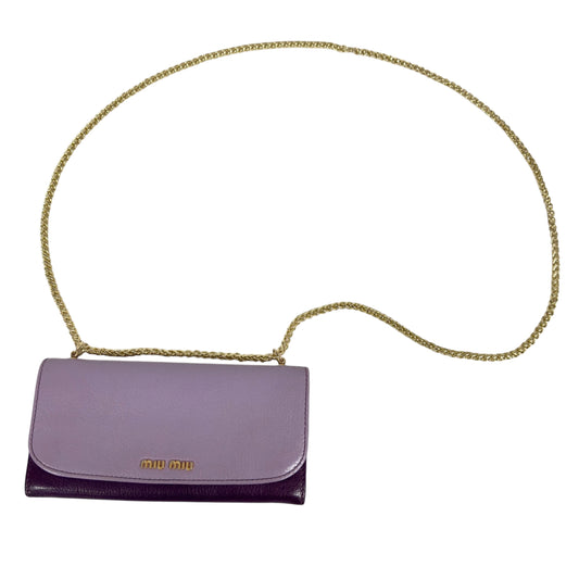 MIU MIU *自加鏈＞送無品牌扣＋無品牌鏈帶* 2用袋