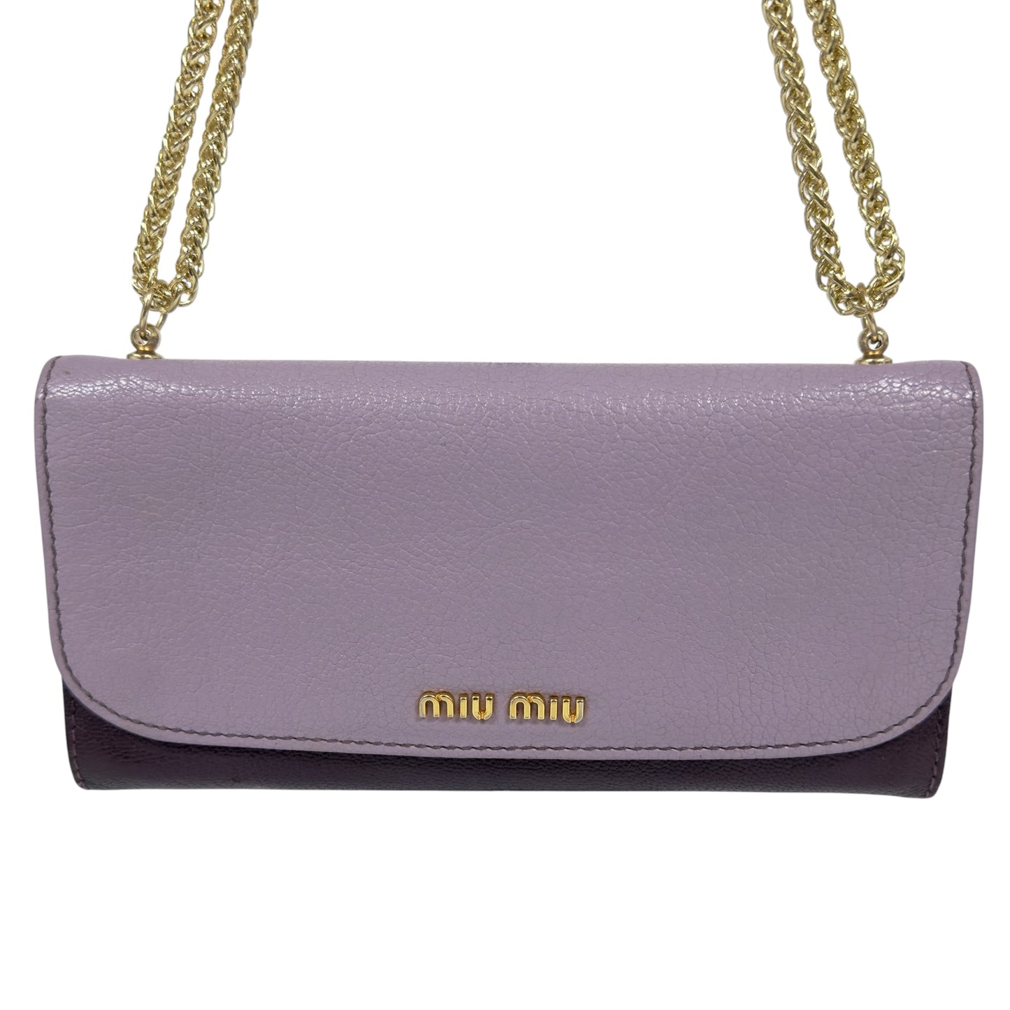 MIU MIU *自加鏈＞送無品牌扣＋無品牌鏈帶* 2用袋