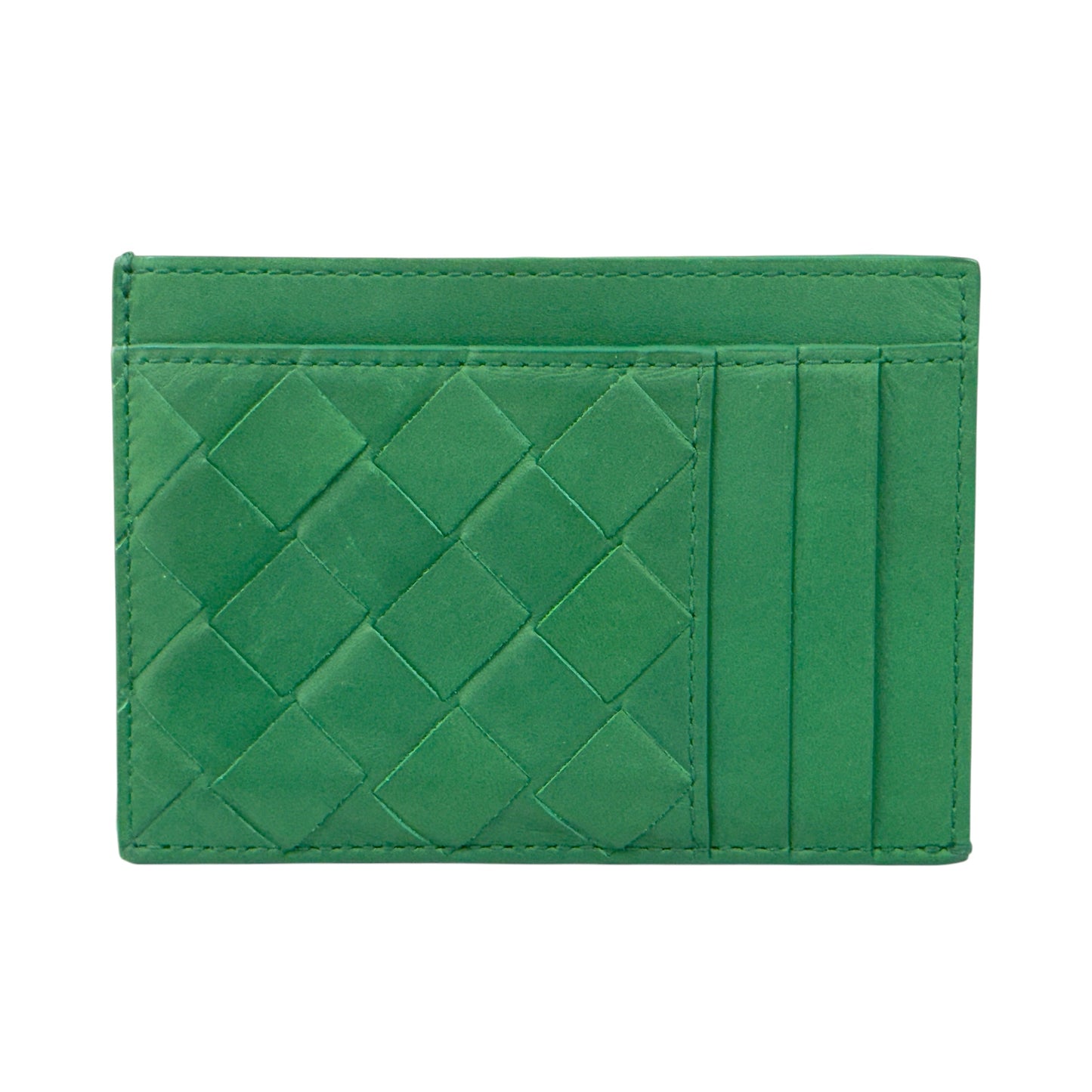 BOTTEGA VENETA 織皮 拉鏈卡包