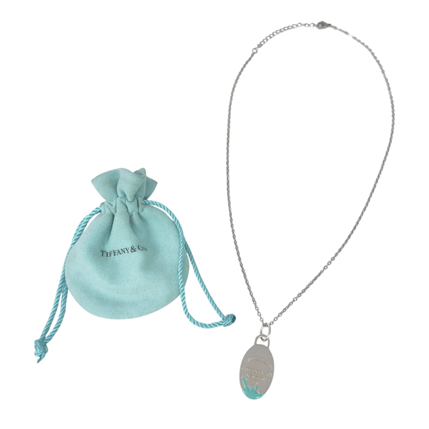 TIFFANY & CO. *送無品牌頸鏈* Return To Tiffany 純銀 吊咀
