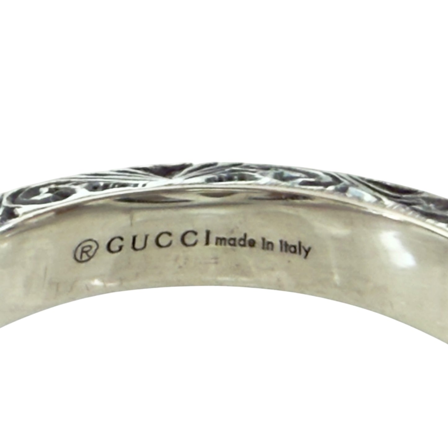 GUCCI GG 純銀 戒指