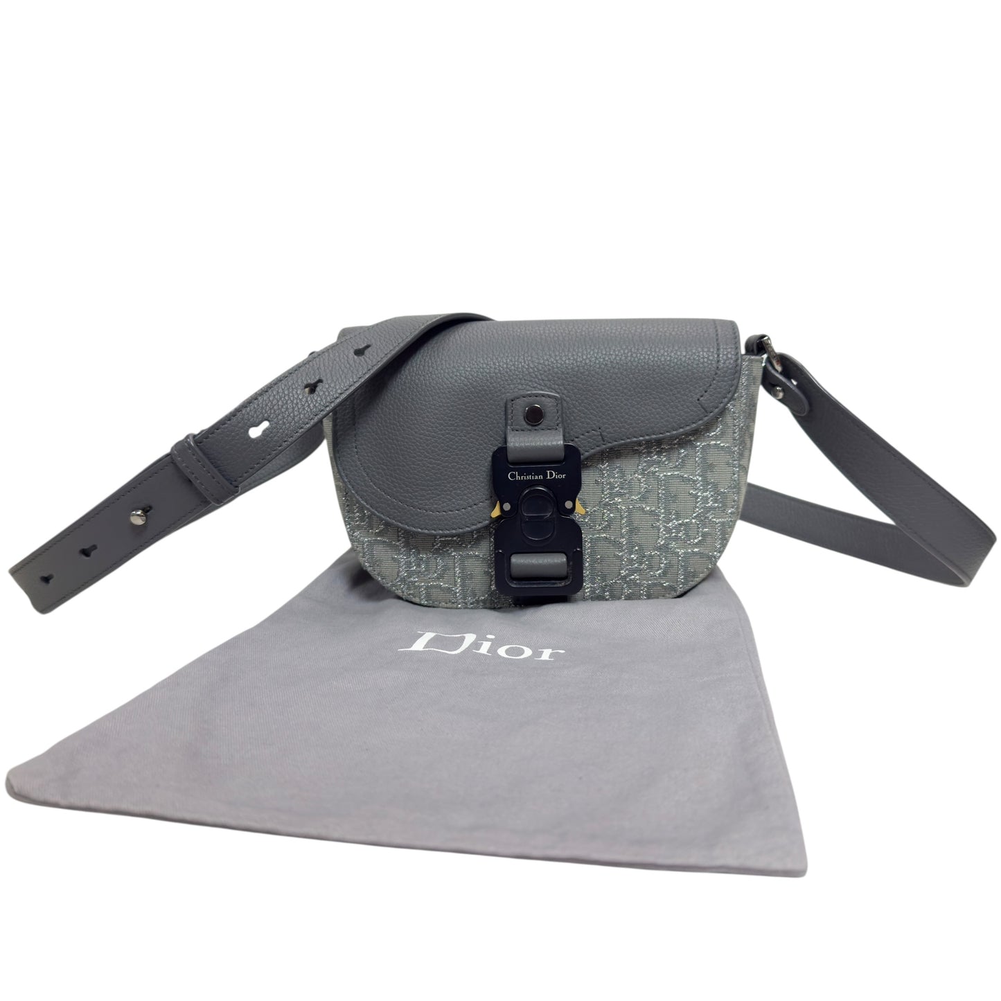 DIOR Mini Saddle 閃爍 斜揹袋