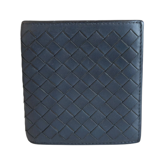 BOTTEGA VENETA 織皮 短銀包